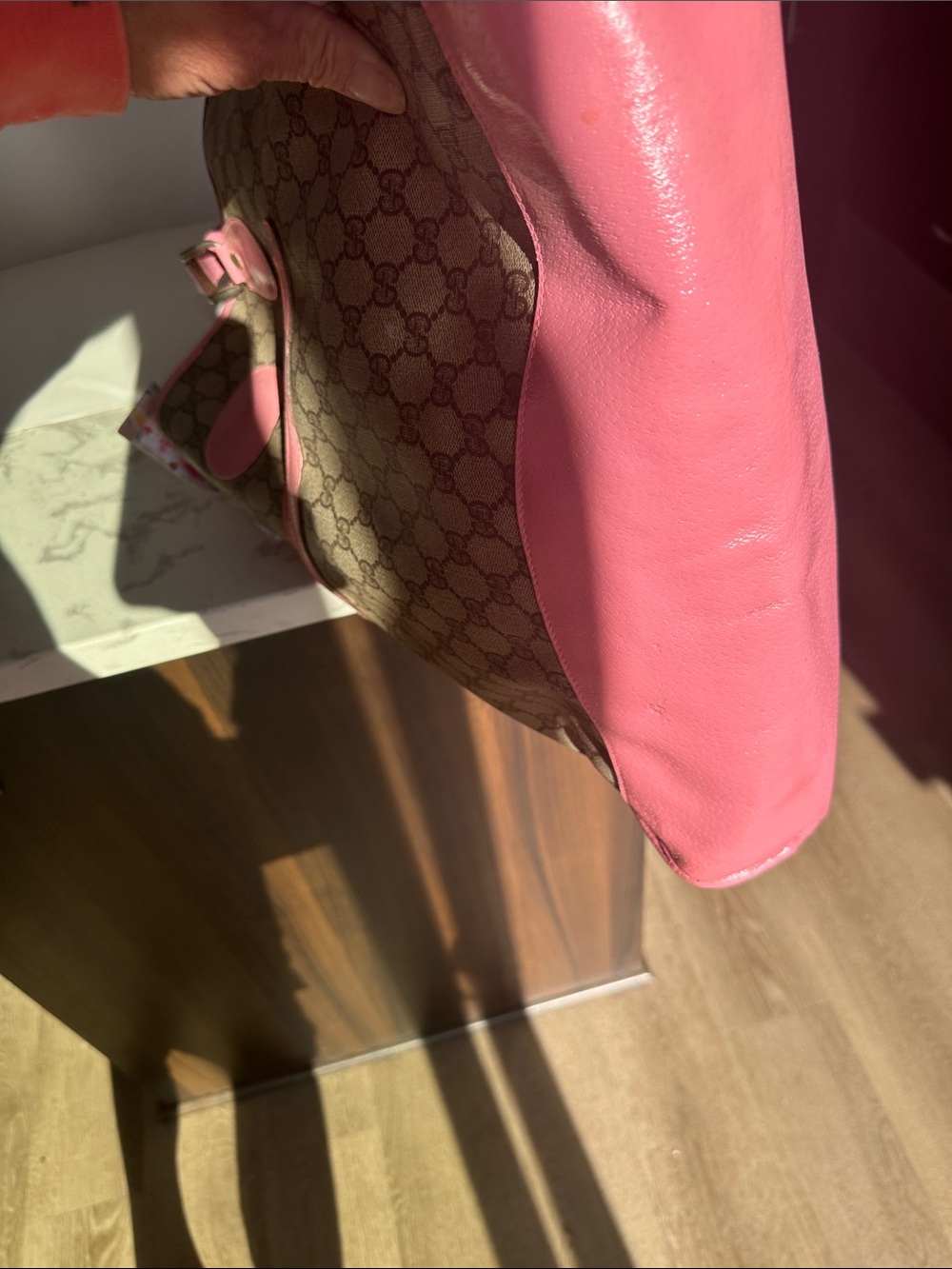Gucci Monogram Tote Refreshed with Angelus Acrylic Leather Paint and sealer - Picture 12 of 16